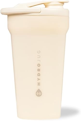 Miniatura 1 de Hydrojug Botella agitadora silenciosa de 20 onzas  Vaso agitador 100% a prueba de fugas para mezclas de proteínas, batidos de suplemento y