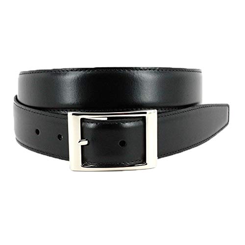 Torino Leather Italian Aniline Leather - Reversible Black to Brown Dress Belt