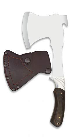 Hacha Stamina CNC Total 29 cm para Caza, Pesca, Camping, Outdoor, Supervivencia y Bushcraft Albainox 32367 + Portabotellas de regalo