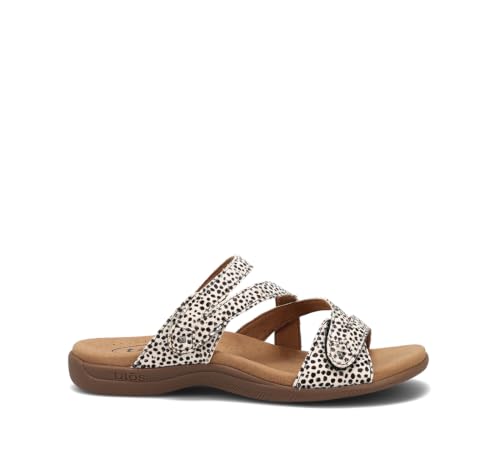Image of Taos Double U Premium Leather Women's Sandal - Stylish Adjustable Strap Design with Arch Support, Cooling Gel Padding for All-Day Enjoyment and Walking Comfort
