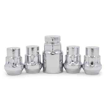 12mm X 1.25 Lug Nuts 4-Pack Chrome Wheel Lock Nuts – 12x1.25 Thread, Bulge Acorn Style, Fits Nissan Vehicles Honda Civic Lug Nuts - Foto 7