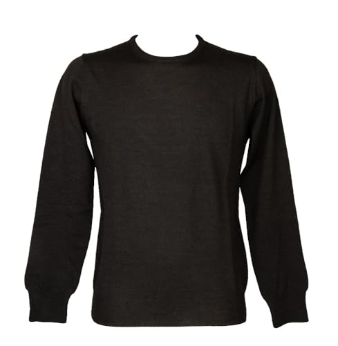 Pull col rond Ragno en laine mérinos fine : chaleur sans transpiration pour homme