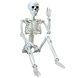 Halloween Skeleton,3ft Halloween Skeleton Full Body Posable Joints Skeletons Decorations for Halloween Party Haunted House Supplies
