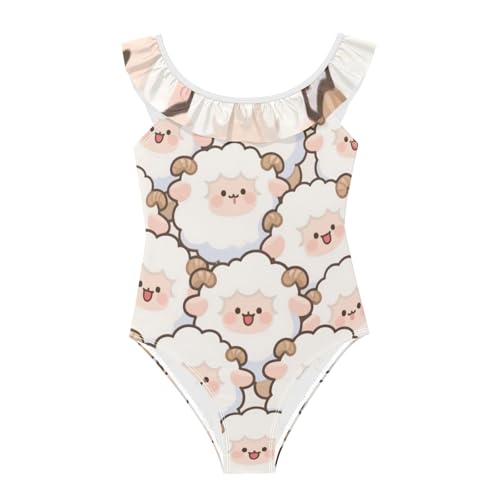 Traje de baño de ovejas para niñas ideal para playa y piscina de verano