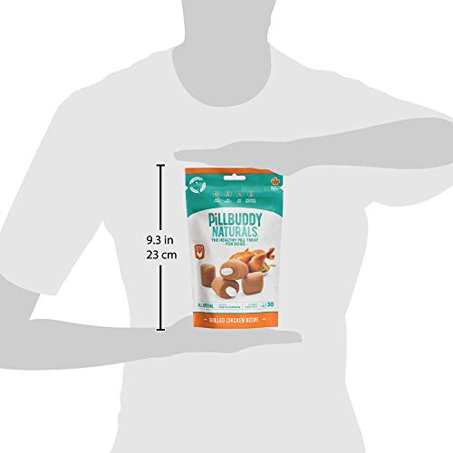 Presidio Pill Buddy Naturals - All Natural Ingredients - Pb & Apple Recipe Pill Hiding Treats For Dogs - Make A Perfect Pill Concealing Pocket Or Pouch For Any Size Medication - 30 Servings #TOP6