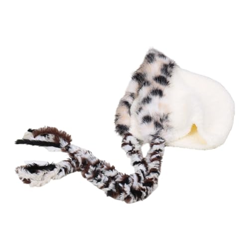 Gorro con solapa para orejas infantil de felpa suave para jugar en la nieve protegido