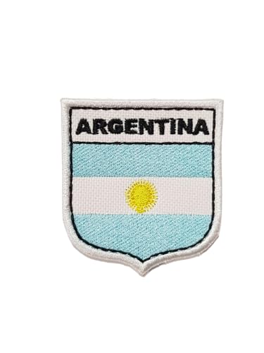 Patch Bordado Mini Bandeira Brasão Argentina Mochileiro