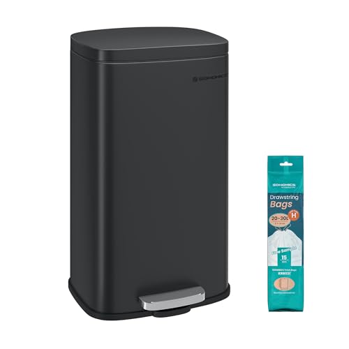 SONGMICS Vuilnisemmer voor keuken, 30 liter