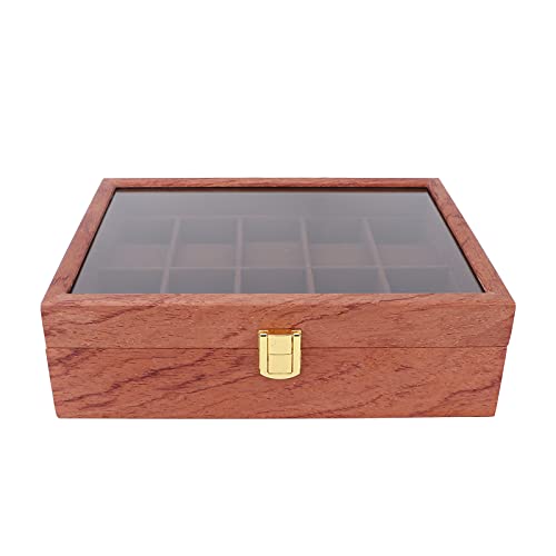 GUSTAR Watch Dislpay Box Organizer, Uhrenaufbewahrungskoffer Genügend Platz für Schmuck Cover