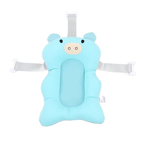 Image of Baby Bath Support Cushion, Floating Adjustable Soft Bath Pillow, Cushioned Support Parent Assist Tray Infant Bath Support Seat Baby Bath Pillow for Newborn Infants (Light Blue)