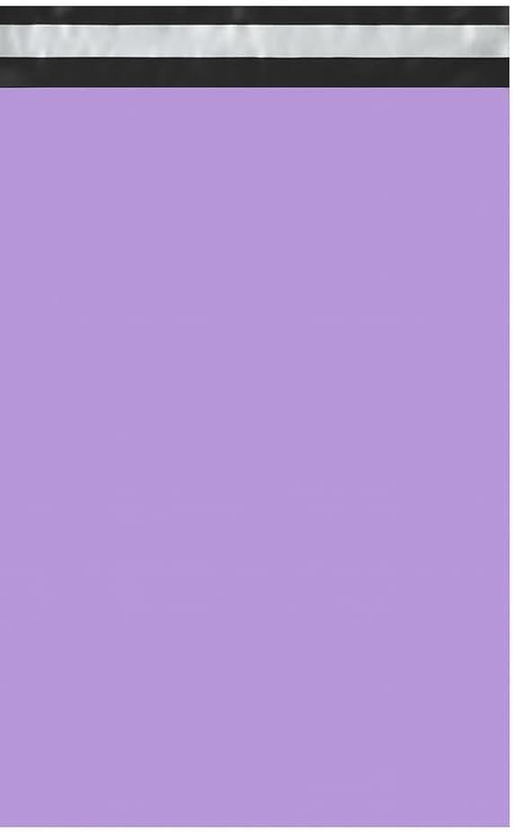50-Pack Mixed Size Purple Poly Mailers, Waterproof Self-Seal Shipping Bags, Tear-Proof Plastic Envelopes Compatible with Clothing, Parcels