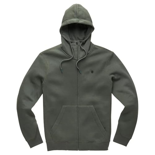 G-STAR Premium Core Hooded Zip Sweater, Sudadera para Hombre, Gris (Graphite D16122-c235-996), XL - imagen 4