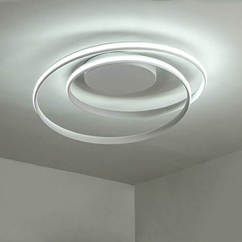 Guirlande d'îlot de cuisine en forme de fleur en spirale, lustre moderne au fini métallique