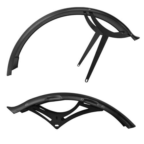 MICARGI Signature Pro Bike Mudguards,26-in Fat Tire Bicycle Mudguards Set Snow Bike Beach Bicycle E-Bike Cycling Accessories Front & Rear Set (Black)