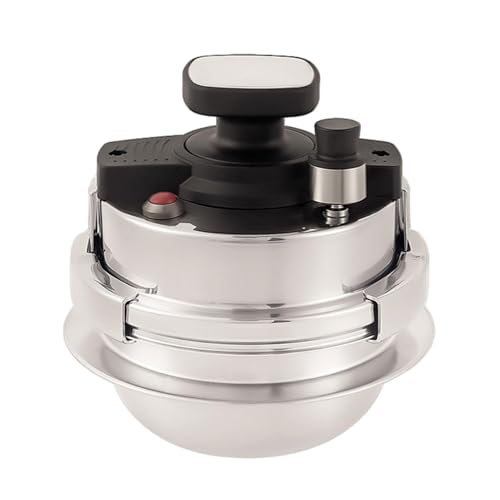Minii Olla A Presión – Olla A Presión Pequeña Acero Inoxidable De 1,2 L, Tapa Segura De Doble Cierre, Olla Resistente A Altas Temperaturas, Cocina De Inducción Doméstica Para Camping Y Uso Doméstico