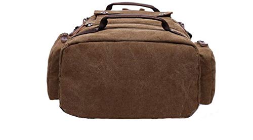 Image of Fur Jaden Black Canvas Travel Backpack (Black)