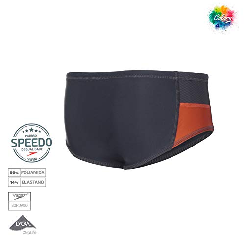 Speedo Sunga Bicolor Kids, 16, Cinza