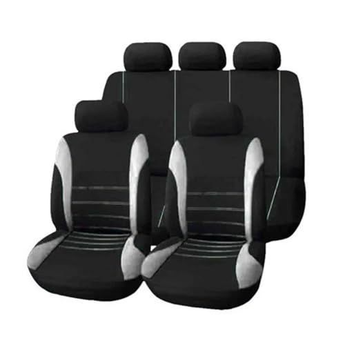 Housses siège voiture Mitsubishi Montero tissu gris anti taches usure