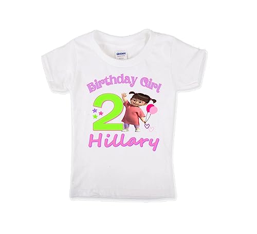 Personalized Boo Birthday T-Shirt, Monsters Birthday Shirt, Boo 1st 2nd 3rd 4th 5th Birthday Shirt Girls