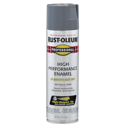 Image of Rust-Oleum 7515838-6PK Professional High Performance Enamel Spray Paint, 14 oz, Aluminum, (Pack of 6)