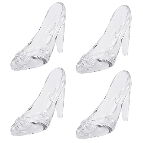 SRMAN 4X Zapatos de Cristal de Cristal Decoración para El Hogar Cenicienta Zapatos de Tacón Alto Zapatos de Boda Figuras SRMAN 4X Zapatos de Cristal de Cristal Decoración para El Hogar Cenicienta Zapatos de Tacón Alto Zapatos de Boda Figuras