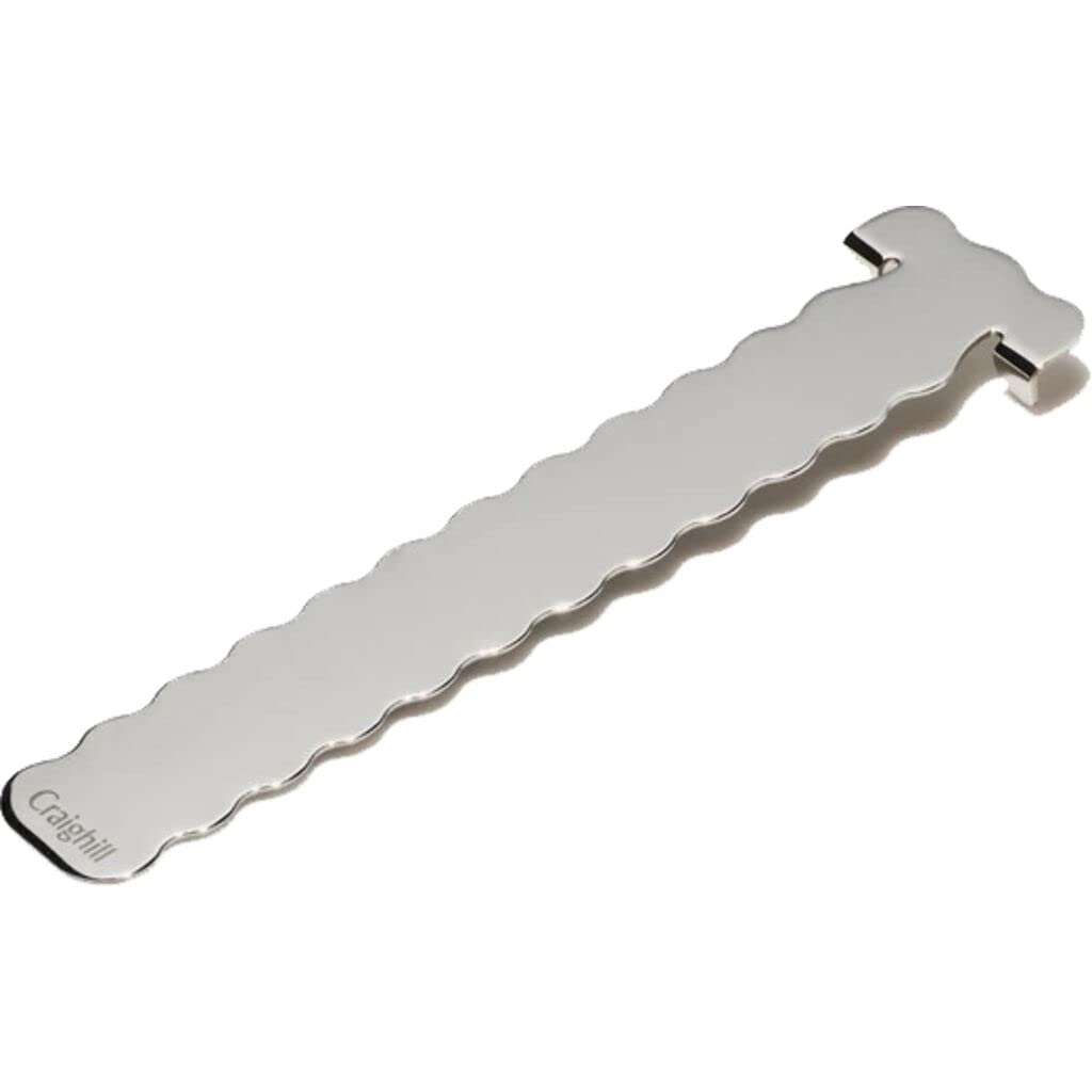 Craighill Perch Bookmark - Minimalist Metal Bookmark, Stylish Accessory for Reading & Book Lovers, Lightweight & Durable, Wavy Design, Stainless Steel - Stainless Steel