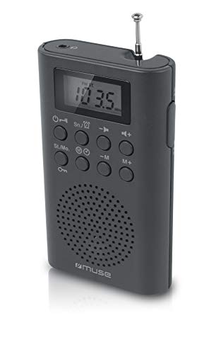 Radio analógica de bolsillo Muse M-03 R Black con altavoz integrado miniatura 1