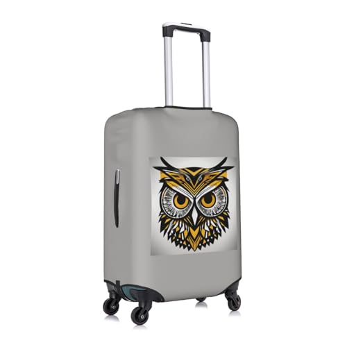 Housse de valise élastique chouette blanche M : protection intégrale imperméable à la poussière - 4