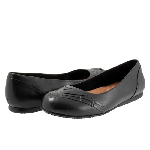 SoftWalk Women's Ballet Flat, Black, 8 Wide