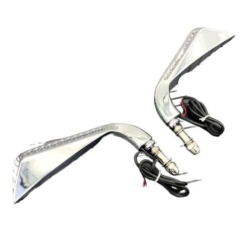 Rétroviseurs pour Softail Dyna Electra Glide avec clignotant à LED moto - 2