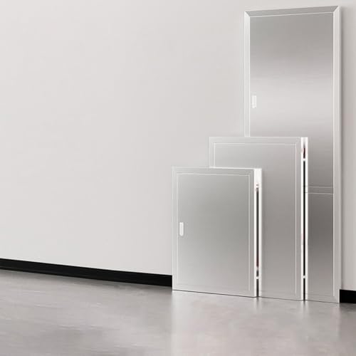 Puerta de acceso al ático con panel decorativo de acero para mejoras del hogar 2