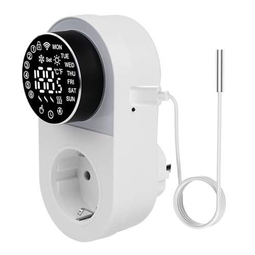 Temperaturregler WLAN Smart Temperaturschalter 230V Steckdose...
