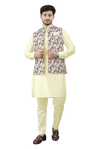 Image of Trustous Traditional Men's Kurta Koti Set (3 PCS SET)