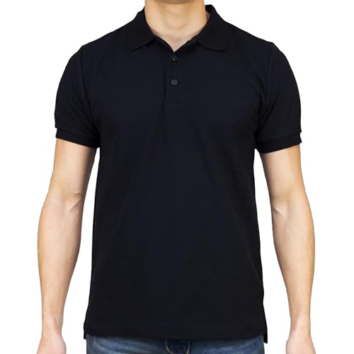 Camiseta polo clásica para hombre de manga corta, tejido piqué, para uniformes miniatura 1