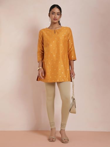 Image of TWIN BIRDS Tailored Cut and Classic Fit Super Stretchable Elastane Fabric Churidar Leggings for Women