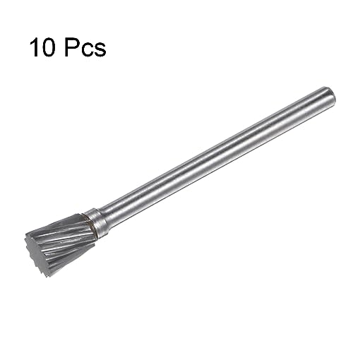 Set de 10 fresas rotativas de carburo con vástago 3 mm miniatura 3