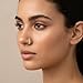 SmileBelle 14K Gold Hinged Titanium Nose Rings Hoop for Women 20G, 316L Surgical Steel Clicker Septum Ring, Hoop Huggie Earring for Upper Lobe Cartilage Helix Piercing Jewelry (8mm-20g)