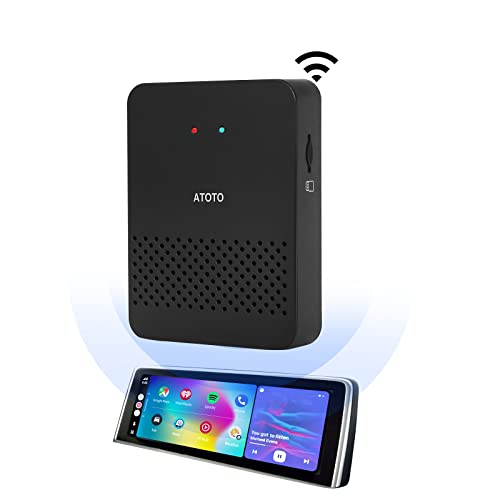 ATOTO AD3AA-BK Wireless Android Auto Adapter, Convert Wired to Wireless for Factory Wired Android Auto or Aftermarket Head Unit, Compatible with Toyota/Nissan/Honda/Ford/Audi/Benz, Online Update