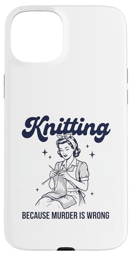 Knitting Funny Women �X�}�z�P�[�X iPhone 15 Plus �p