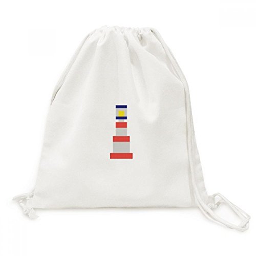 Sac cordon Tour Voile d'été Pixel en toile idéal pour vos voyages
