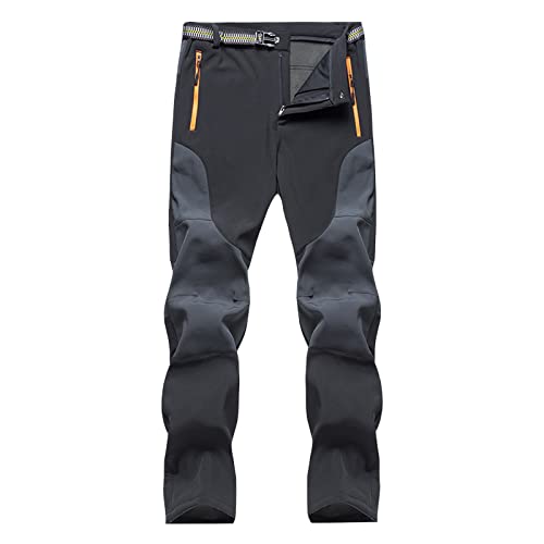 Pantaloni Sci Uomo Moto Alpinismo Elasticizzati Pantaloni Neve Antipioggia Caldo Pantaloni da Lavoro Termici Invernali Taglie Forti Pantaloni Trekking Pantaloni Impermeabili Snowboard Softshell
