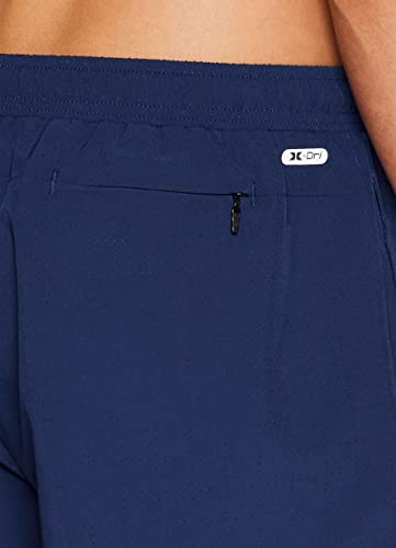Rbx Active Men's Lined Running Short Gym Shorts With Inner Compression, Airy Moisture Wicking Workout Shorts With Attached Liner For Men Quick Drying Woven Shorts With Pockets Perforated Navy M #TOP3
