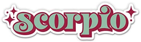 Scorpio Retro Zodiac Sign Sticker - 4