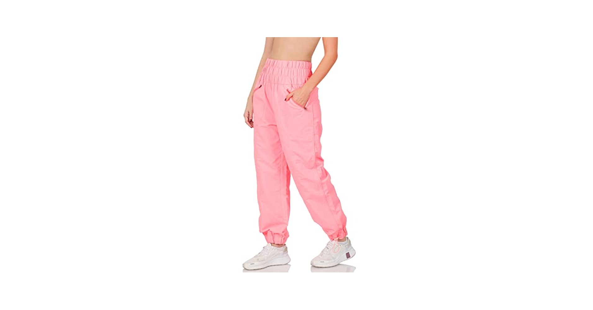 Amazon.com: Zenana Windbreaker Jogger Pants with Zip Closure
