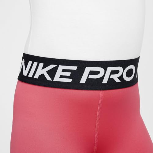 Nike Pro Big Kids' (Girls') Dri-FIT 5" Shorts (Aster Pink/White, FB1081-629) Size Small4