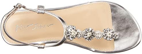 Betsey Johnson Blue Women's SB-ALTA Sandal, Silver, 8.5 | Image 4