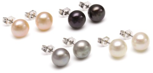 Preisvergleich Produktbild Sakura Pearl Damen-Ohrstecker Set AM 136