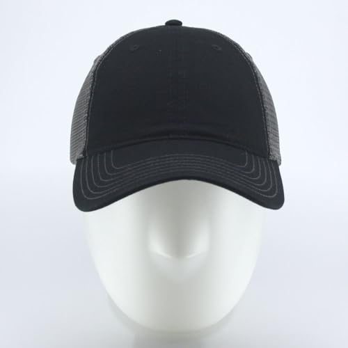 Image of The Vintage Year Washed Cotton Unstructured Soft Mesh Adjustable Trucker Baseball Cap