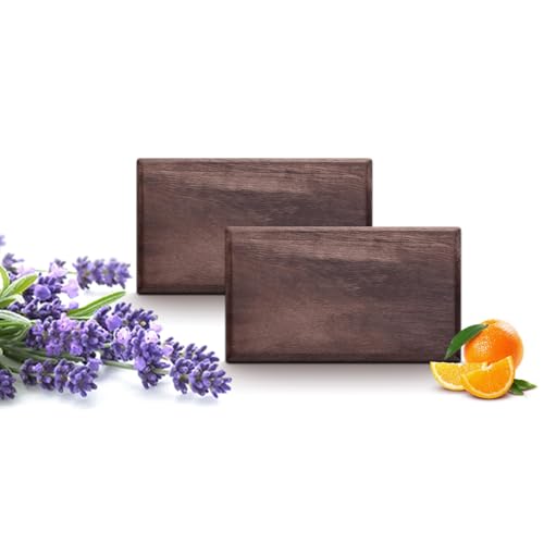 FDAIUN Air Freshener Small Wooden Diffuser Wood Block Aromatherapy Refill New Car Smell Set Car Odor Eliminator