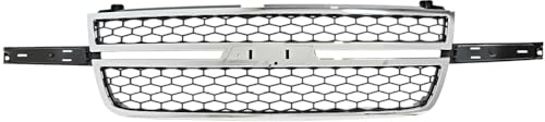 For 2003 2004 2005 2006 Chevrolet Silverado 1500 2500 3500 Grille Grill Assembly Chrome